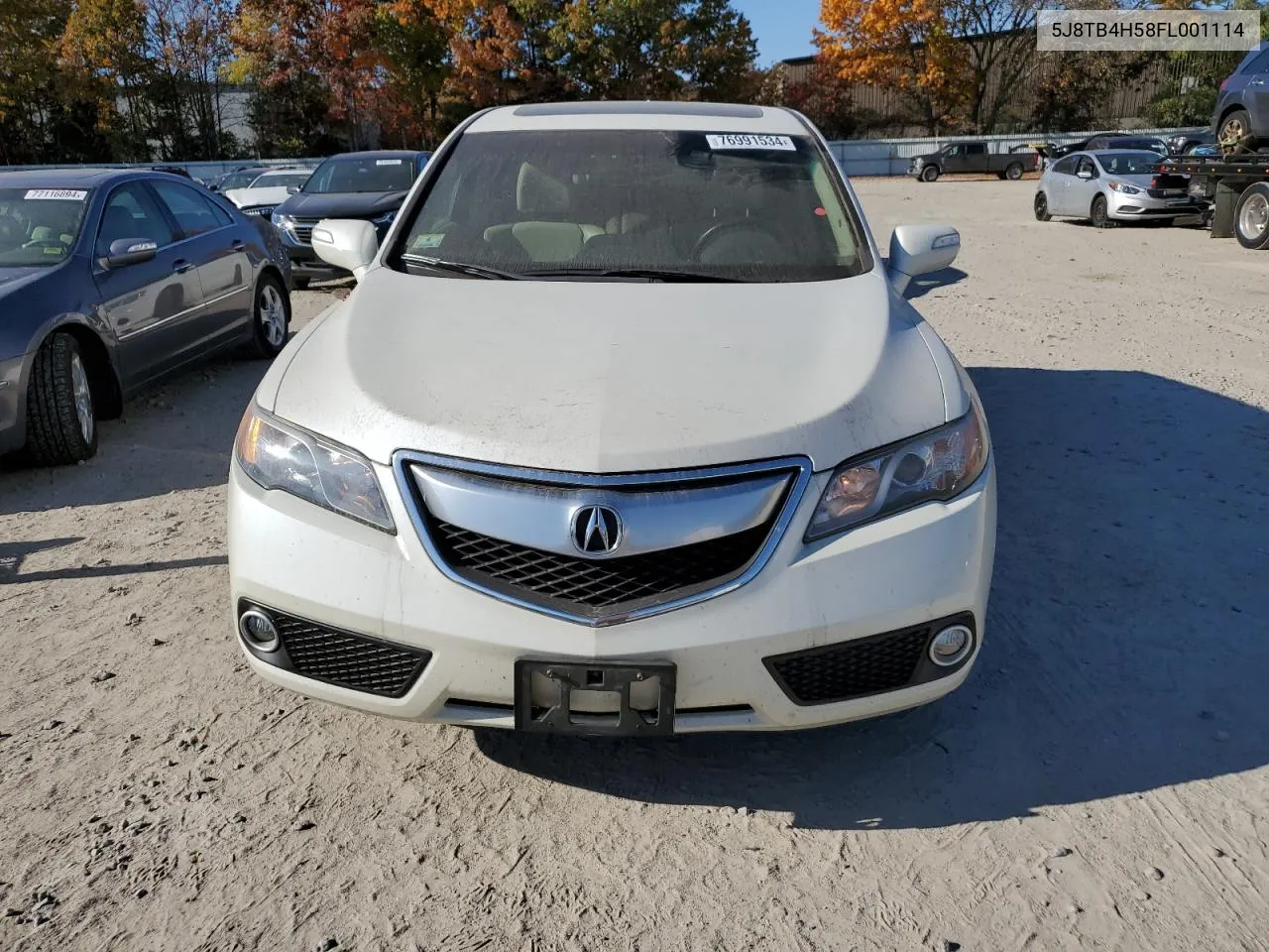 2015 Acura Rdx Technology VIN: 5J8TB4H58FL001114 Lot: 76991534