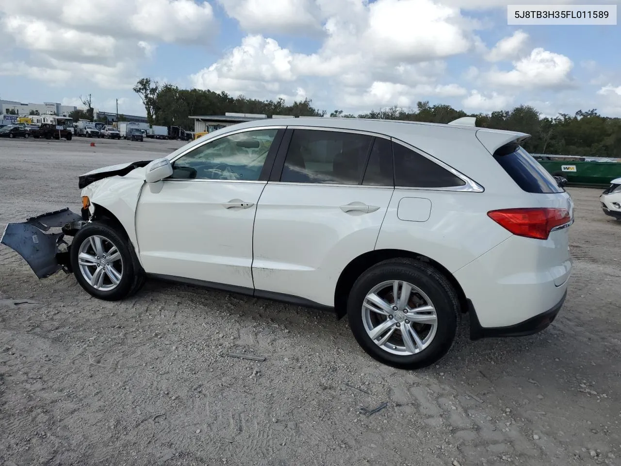 2015 Acura Rdx VIN: 5J8TB3H35FL011589 Lot: 77327214