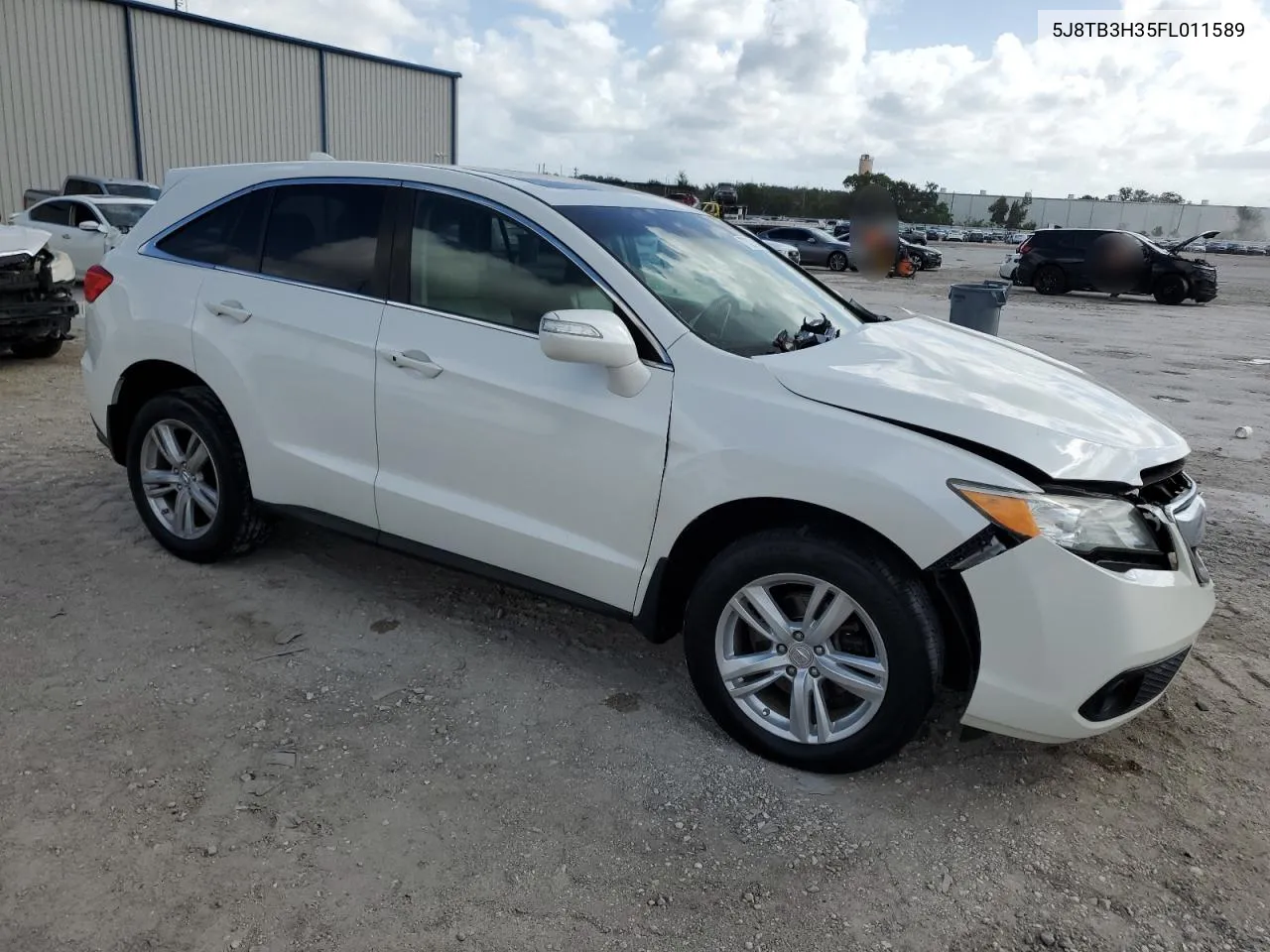 2015 Acura Rdx VIN: 5J8TB3H35FL011589 Lot: 77327214