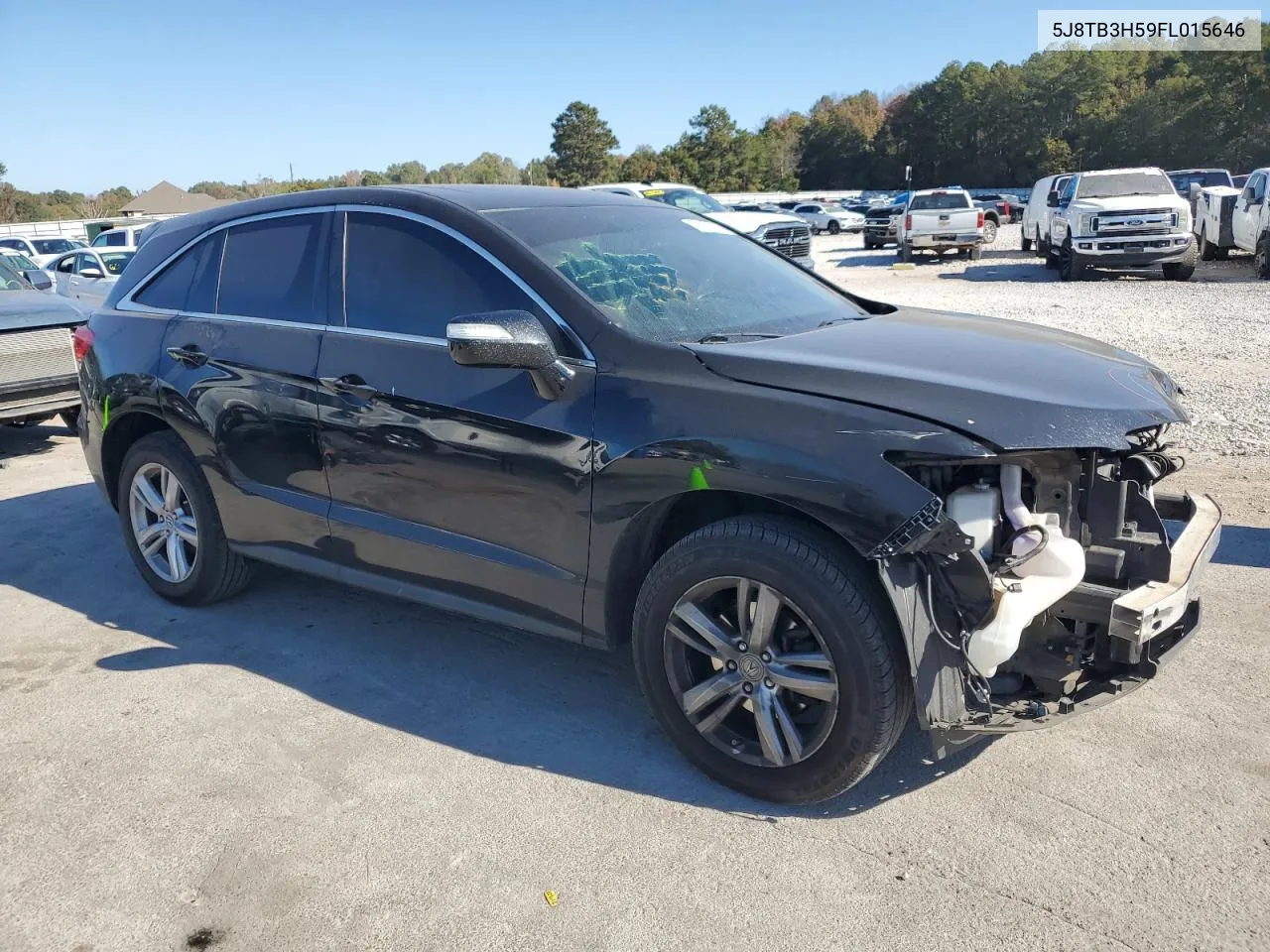 2015 Acura Rdx Technology VIN: 5J8TB3H59FL015646 Lot: 77438594