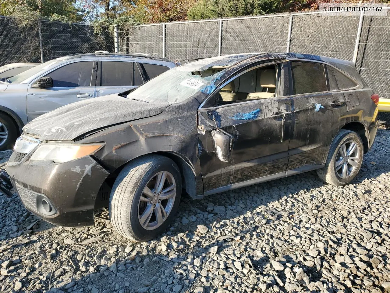 2015 Acura Rdx VIN: 5J8TB4H38FL014167 Lot: 77449804