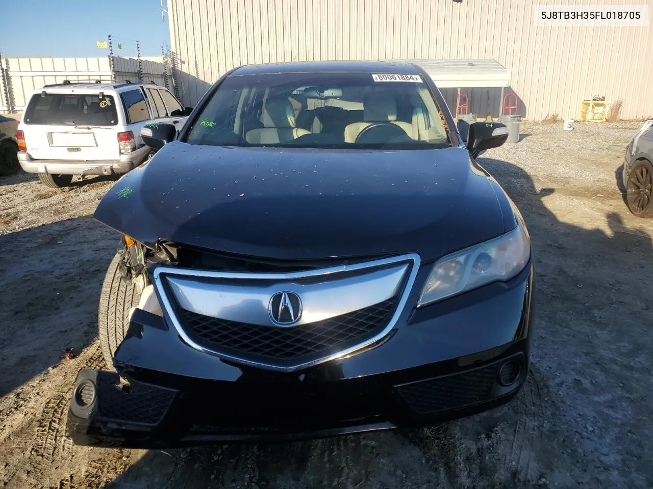 2015 Acura Rdx VIN: 5J8TB3H35FL018705 Lot: 80061884