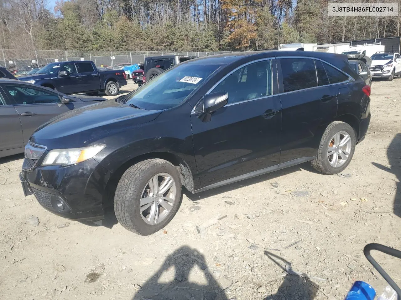 2015 Acura Rdx VIN: 5J8TB4H36FL002714 Lot: 80238304