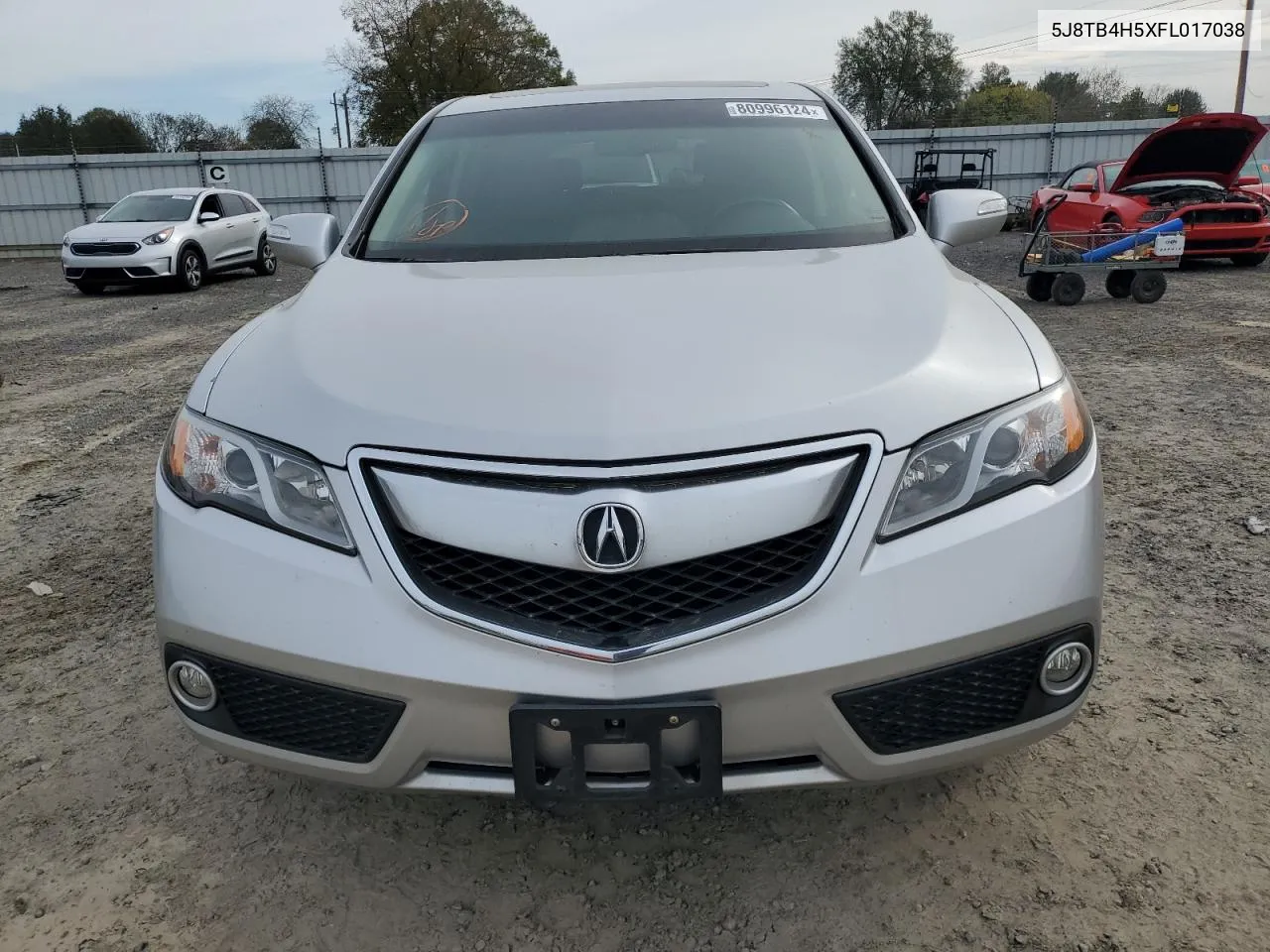 2015 Acura Rdx Technology VIN: 5J8TB4H5XFL017038 Lot: 80996124