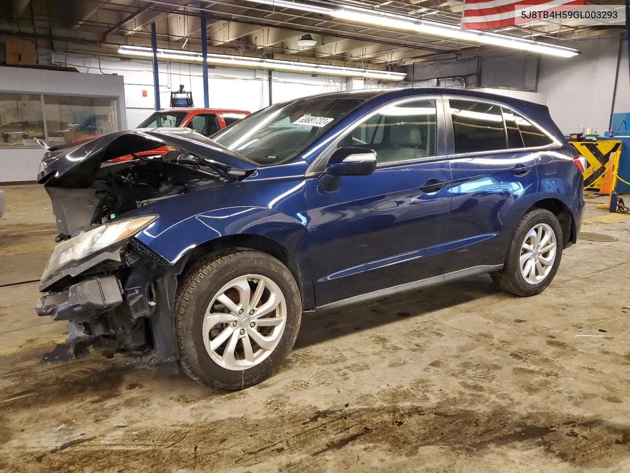 2016 Acura Rdx Technology VIN: 5J8TB4H59GL003293 Lot: 36943504