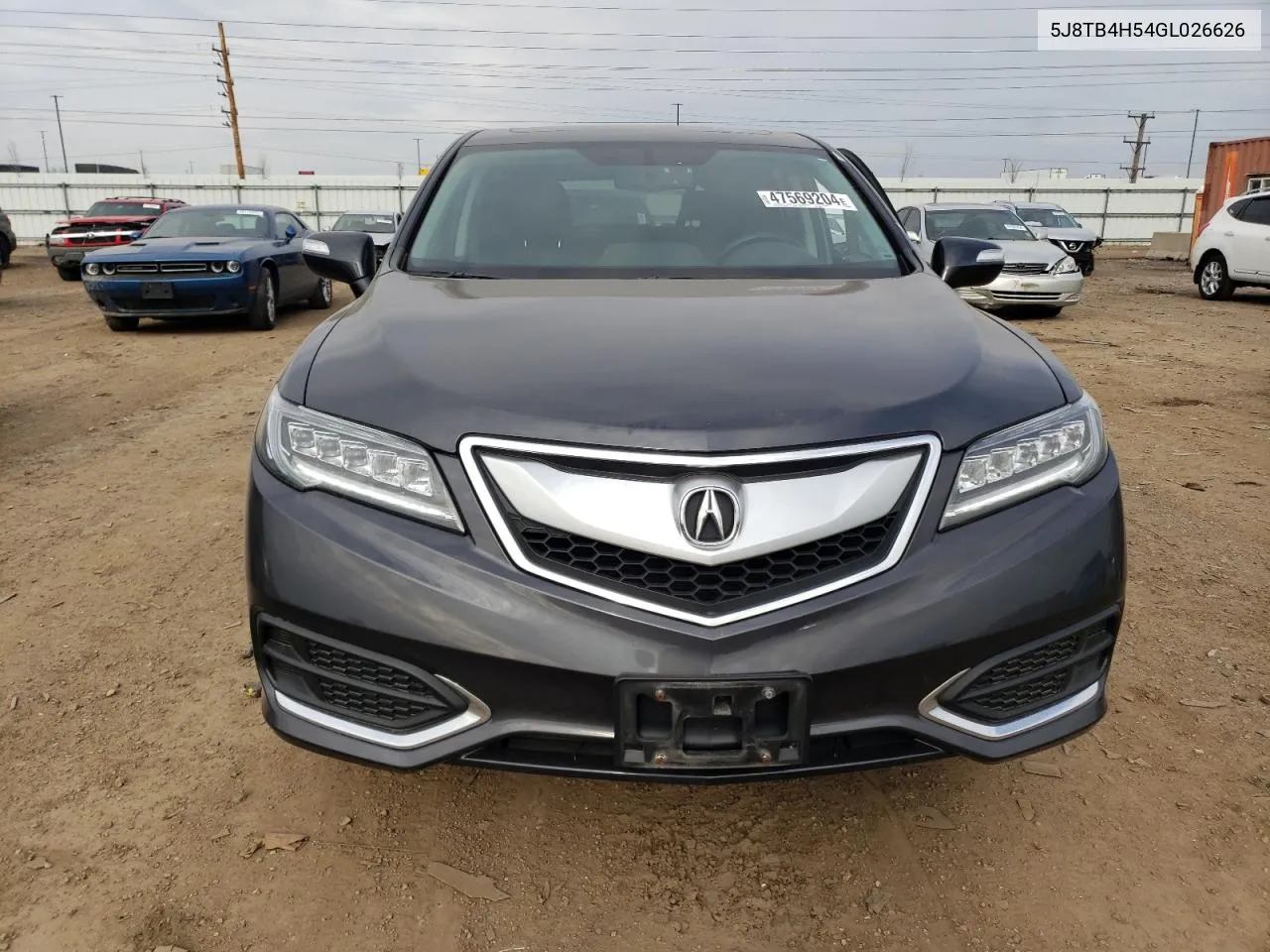 2016 Acura Rdx Technology VIN: 5J8TB4H54GL026626 Lot: 47569204