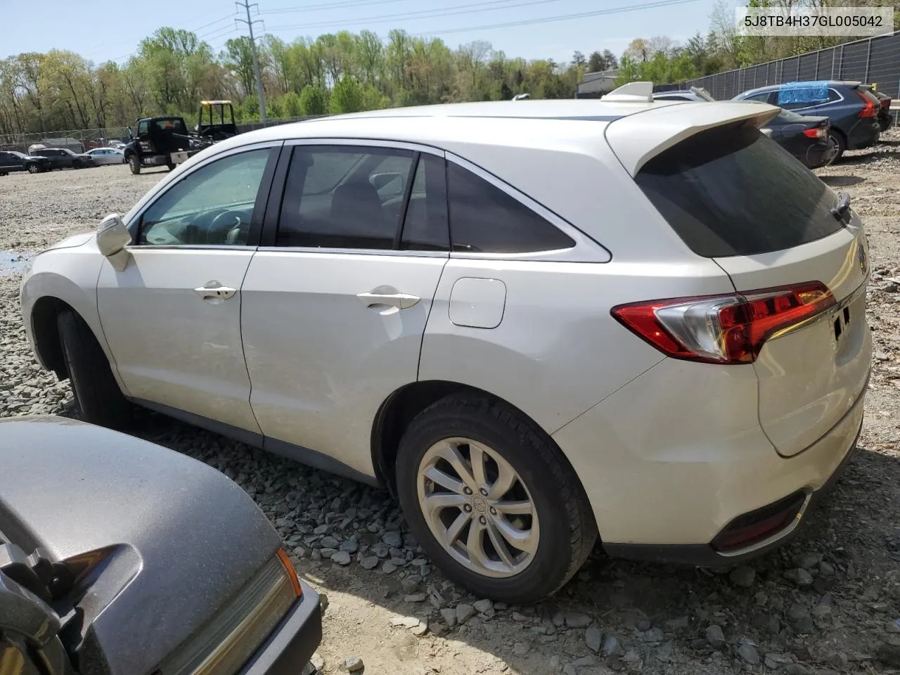 2016 Acura Rdx VIN: 5J8TB4H37GL005042 Lot: 50857334