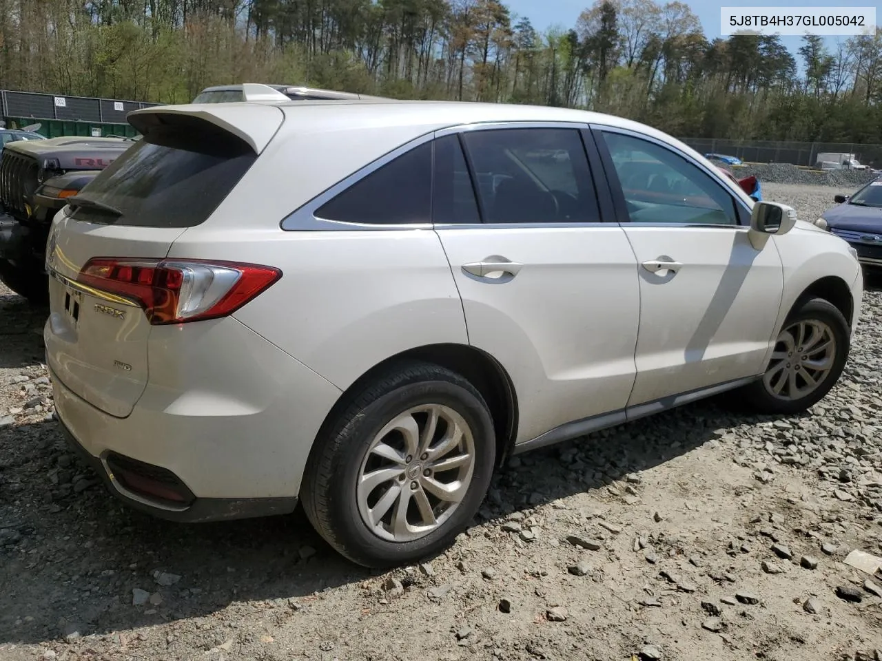 2016 Acura Rdx VIN: 5J8TB4H37GL005042 Lot: 50857334