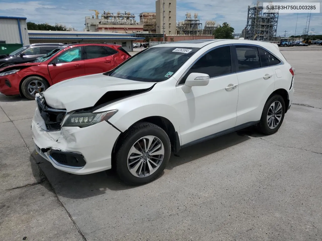 2016 Acura Rdx Advance VIN: 5J8TB3H75GL003285 Lot: 63262084