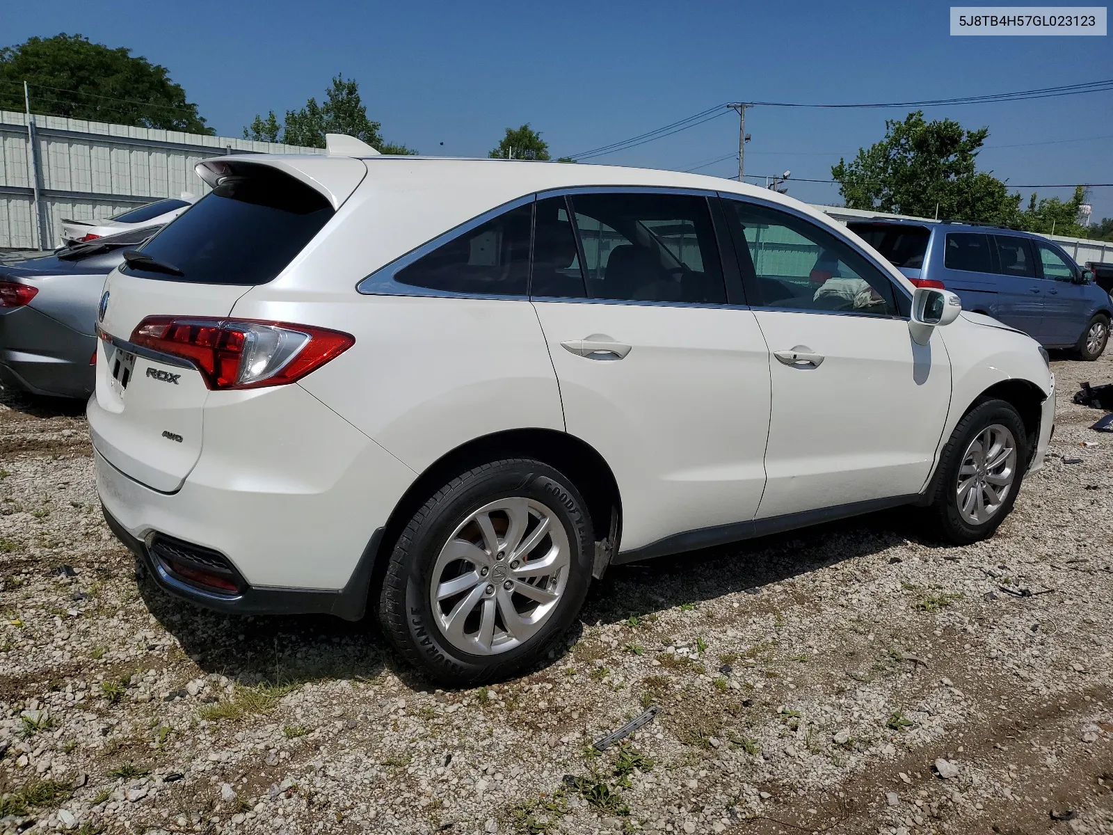 2016 Acura Rdx Technology VIN: 5J8TB4H57GL023123 Lot: 63422324