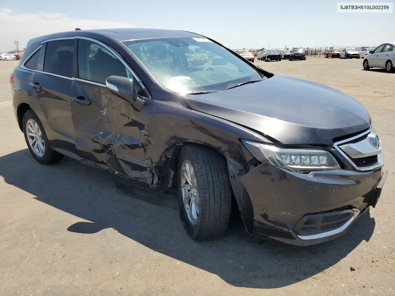 2016 Acura Rdx Technology VIN: 5J8TB3H51GL002259 Lot: 65734804