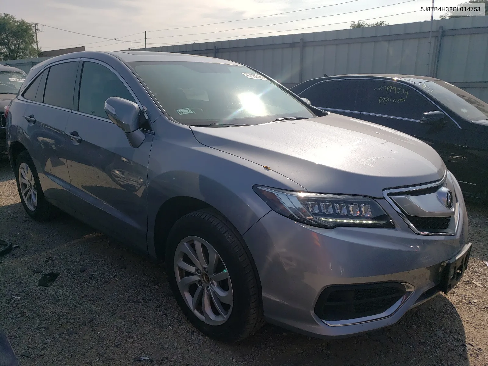 2016 Acura Rdx VIN: 5J8TB4H38GL014753 Lot: 65966324