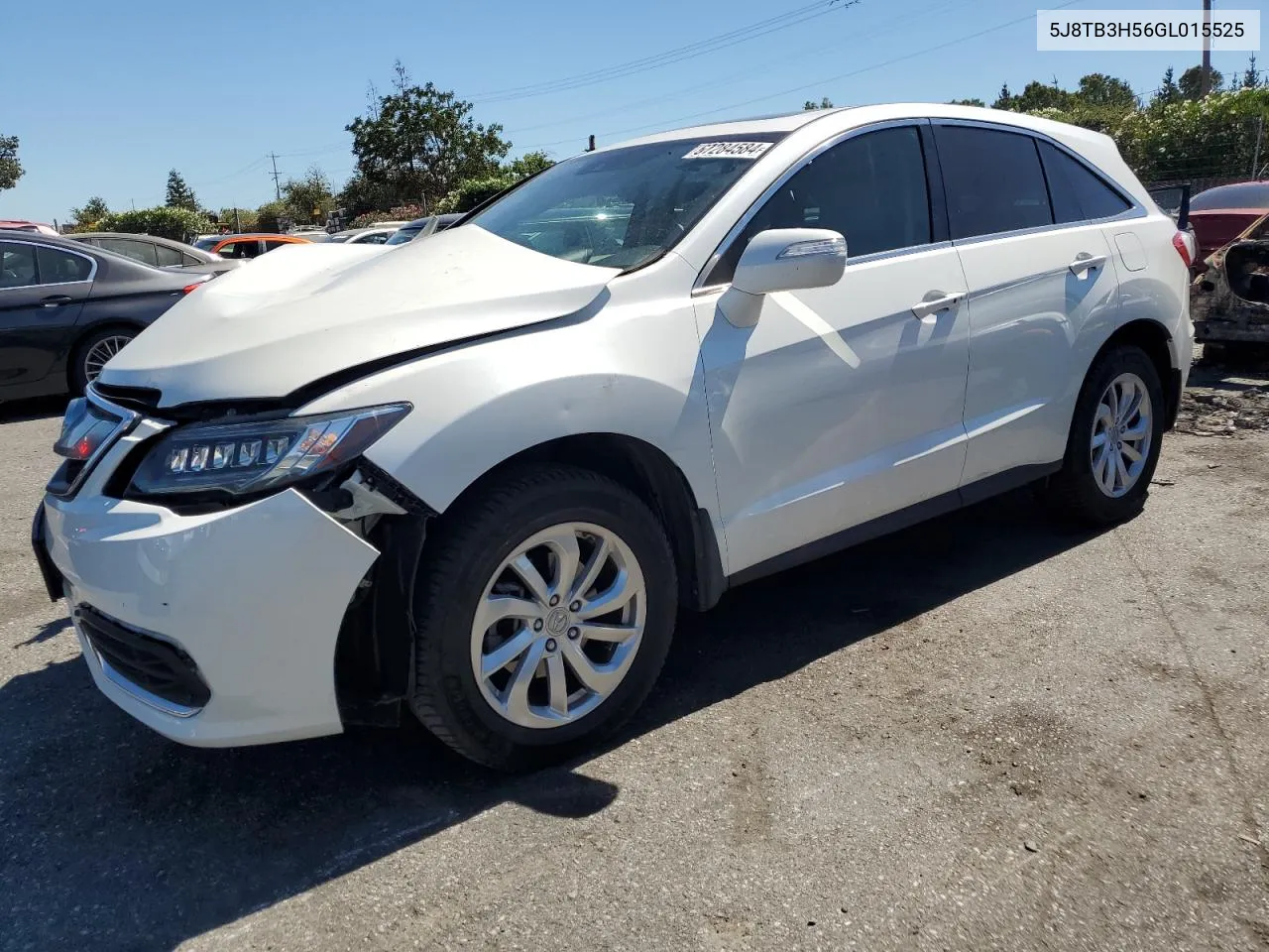 2016 Acura Rdx Technology VIN: 5J8TB3H56GL015525 Lot: 67284584