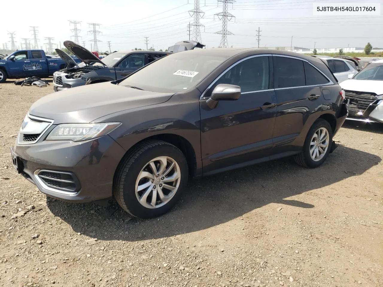 2016 Acura Rdx Technology VIN: 5J8TB4H54GL017604 Lot: 67467554