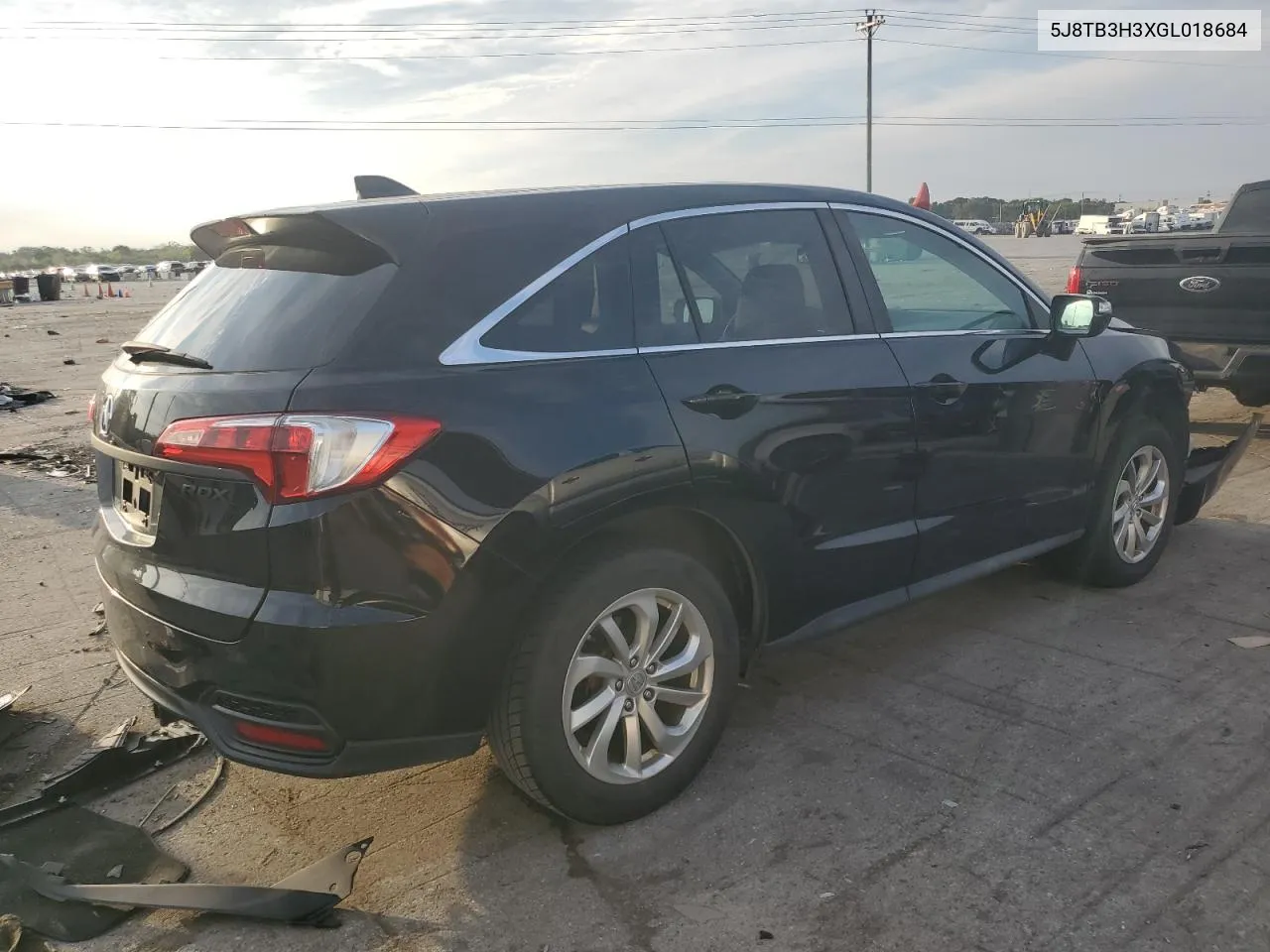 2016 Acura Rdx VIN: 5J8TB3H3XGL018684 Lot: 69701854