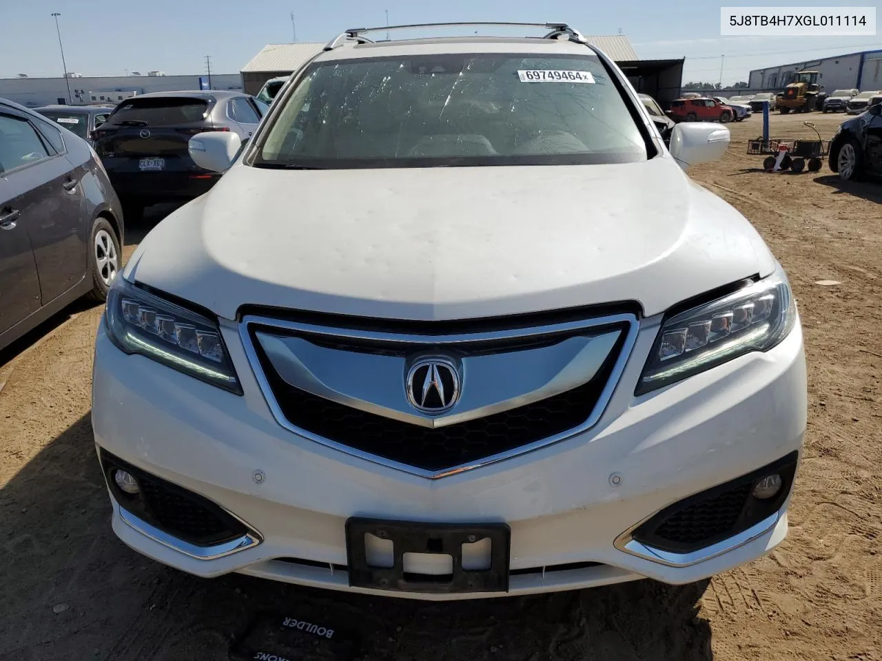 5J8TB4H7XGL011114 2016 Acura Rdx Advance