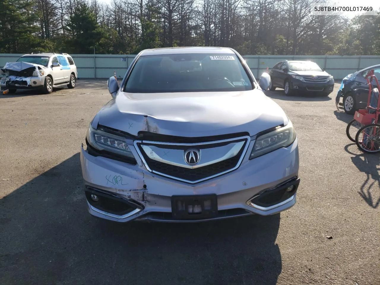 2016 Acura Rdx Advance VIN: 5J8TB4H70GL017469 Lot: 71402094