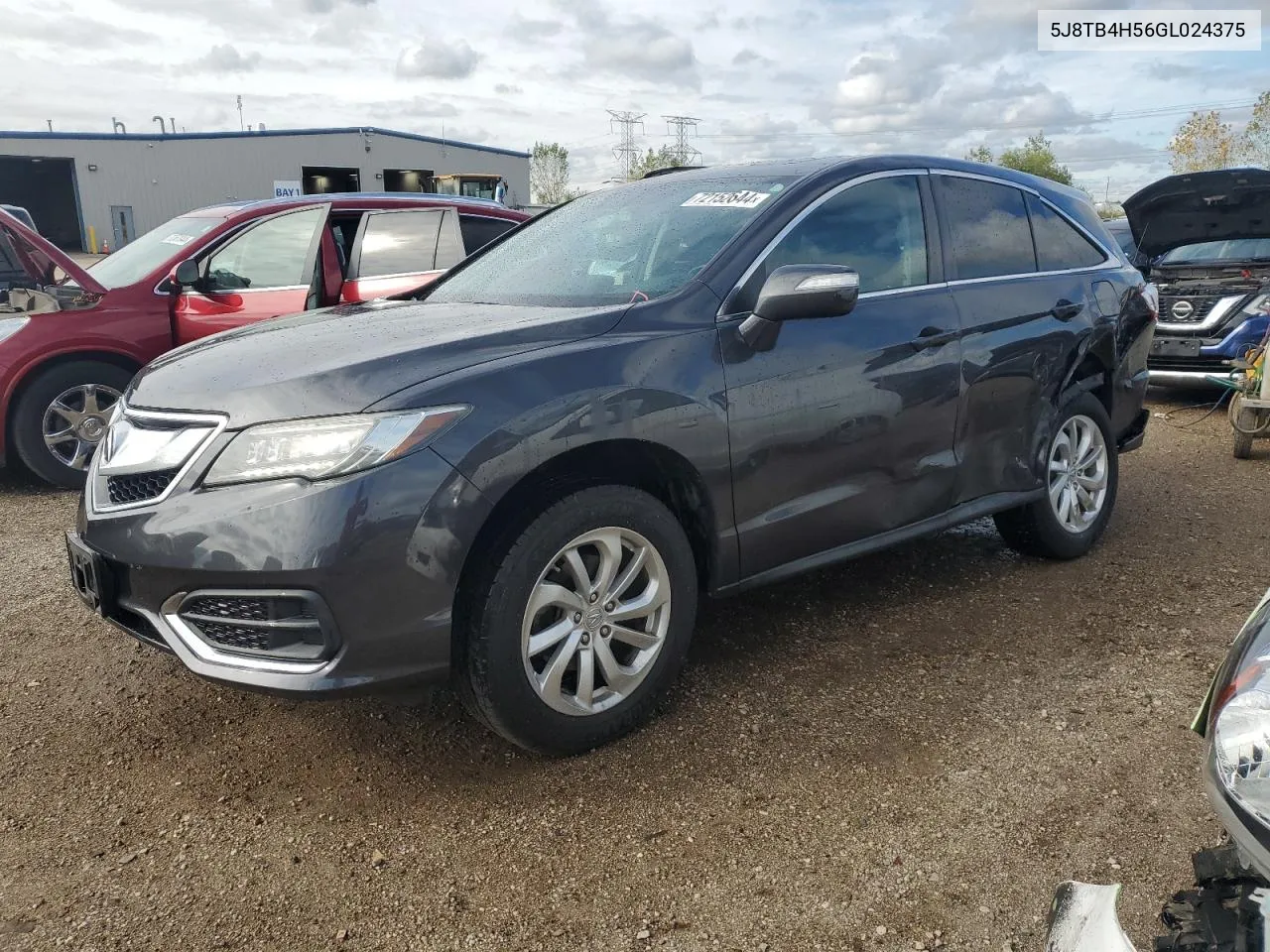 2016 Acura Rdx Technology VIN: 5J8TB4H56GL024375 Lot: 72152644