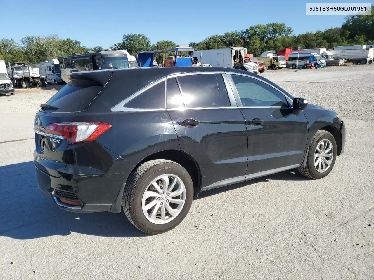 2016 Acura Rdx Technology VIN: 5J8TB3H50GL001961 Lot: 73676344