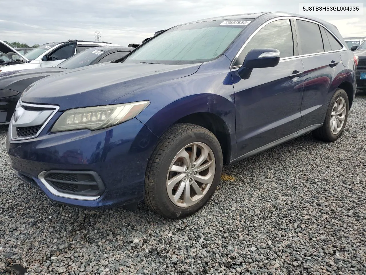 2016 Acura Rdx Technology VIN: 5J8TB3H53GL004935 Lot: 73867954