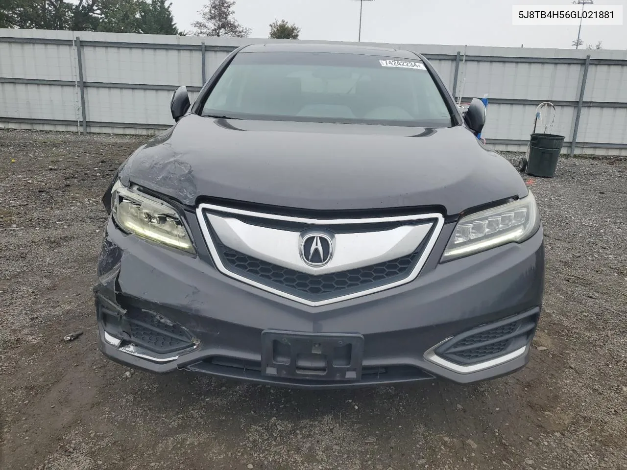 2016 Acura Rdx Technology VIN: 5J8TB4H56GL021881 Lot: 74242234