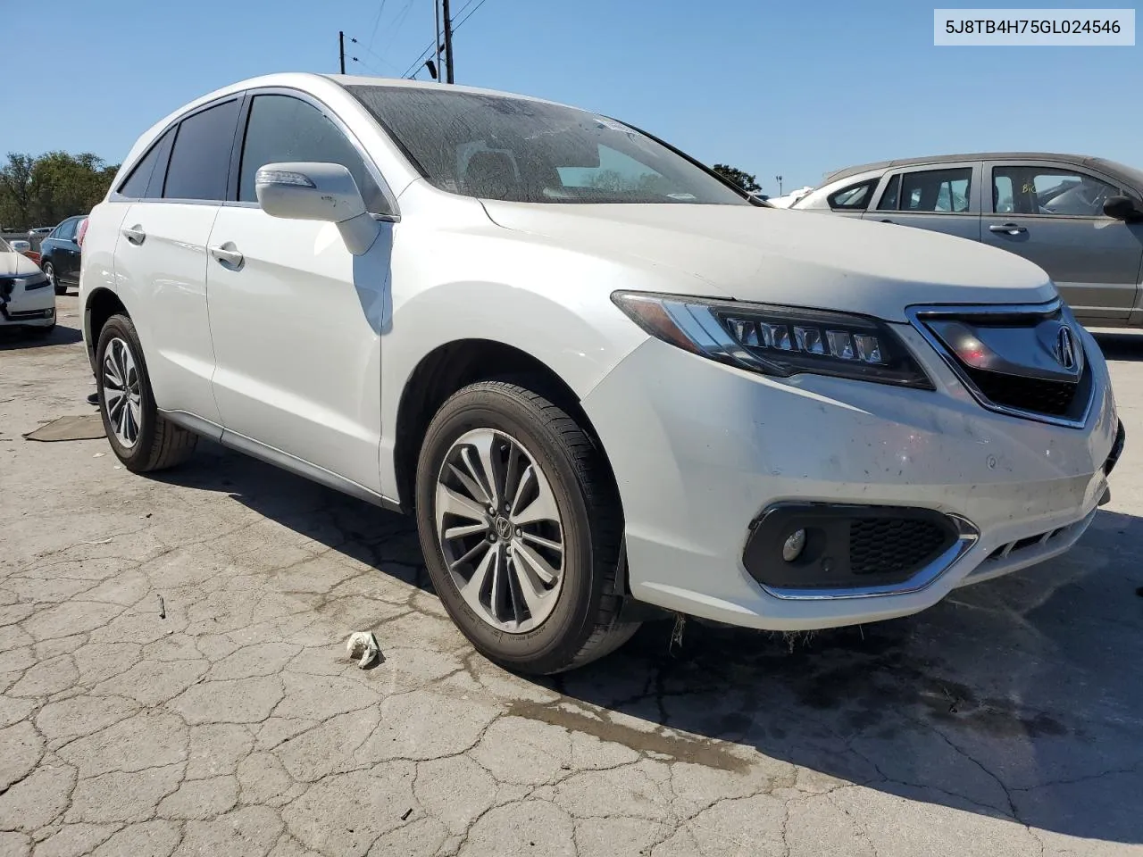 2016 Acura Rdx Advance VIN: 5J8TB4H75GL024546 Lot: 74593104