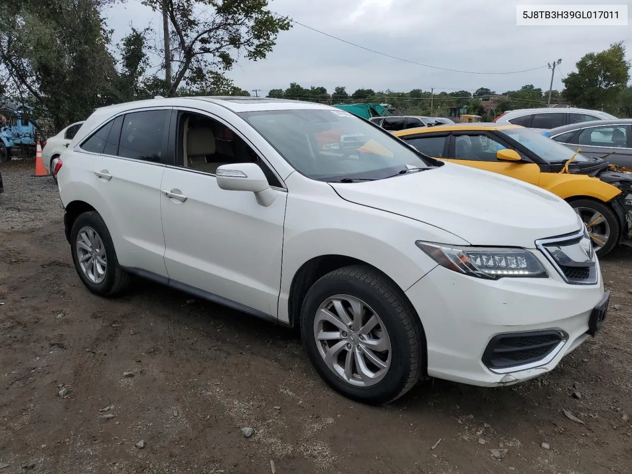 2016 Acura Rdx VIN: 5J8TB3H39GL017011 Lot: 74758964