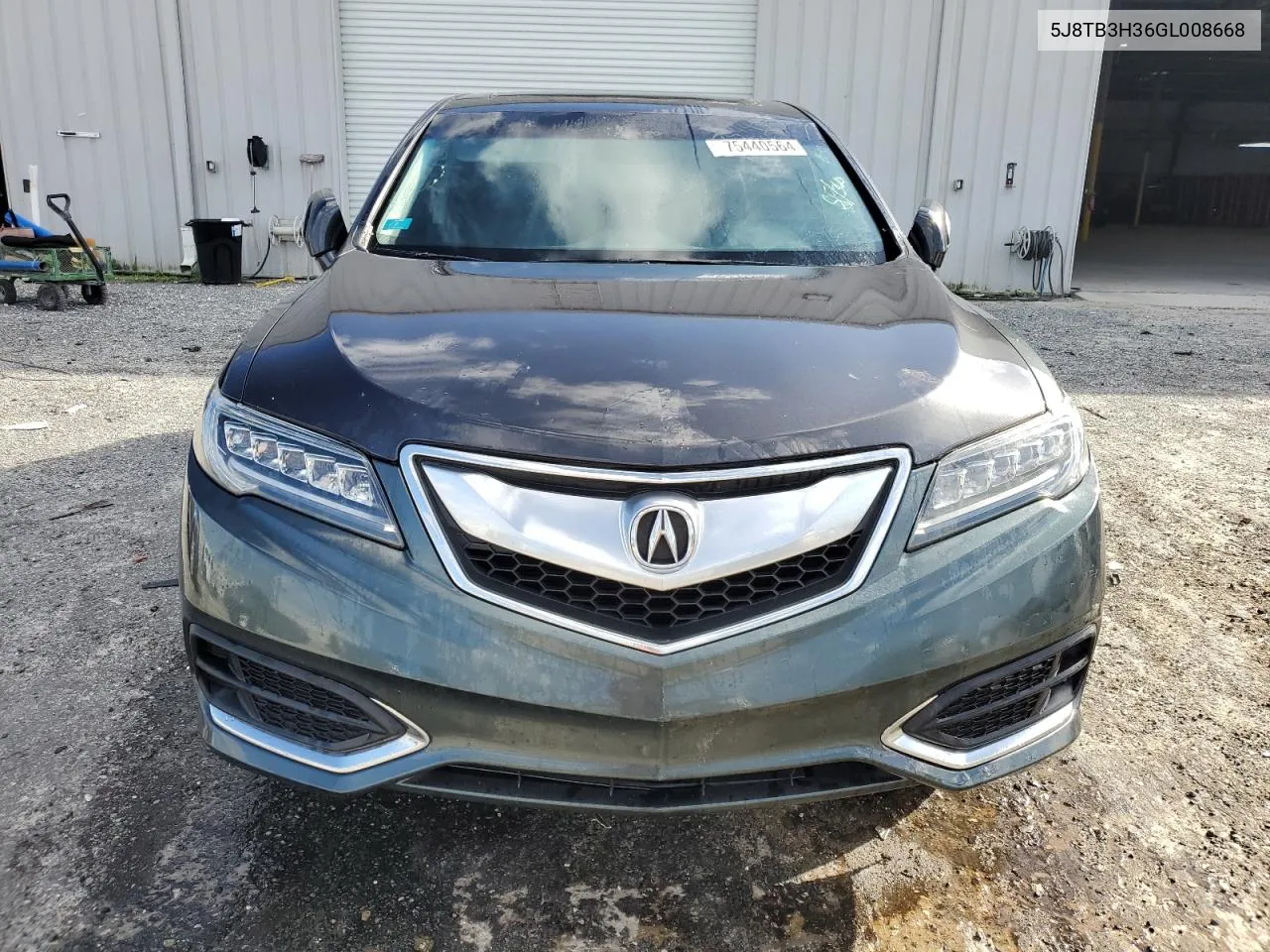 2016 Acura Rdx VIN: 5J8TB3H36GL008668 Lot: 75440564