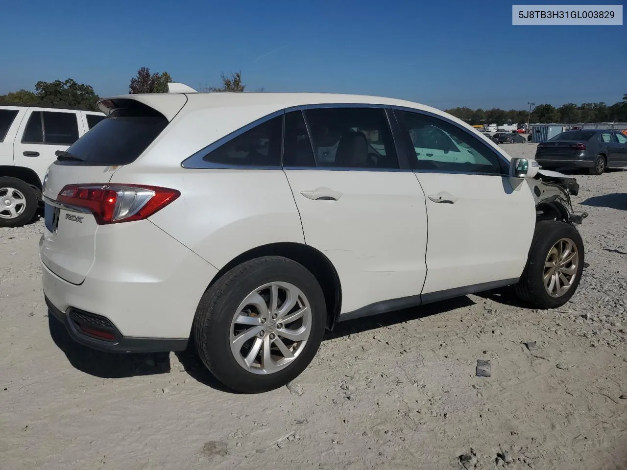 2016 Acura Rdx VIN: 5J8TB3H31GL003829 Lot: 76466784