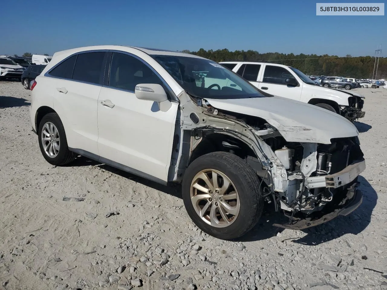 2016 Acura Rdx VIN: 5J8TB3H31GL003829 Lot: 76466784