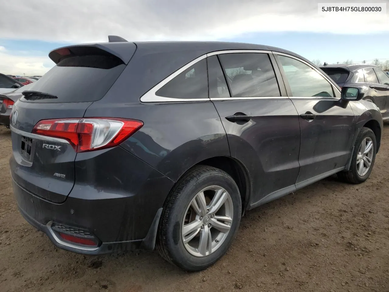 2016 Acura Rdx Advance VIN: 5J8TB4H75GL800030 Lot: 77439174