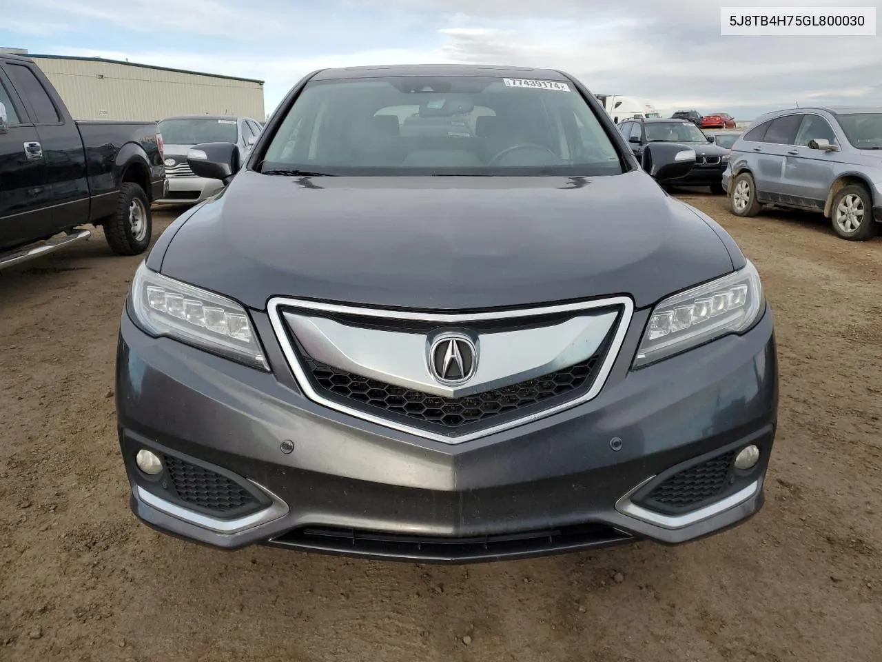 2016 Acura Rdx Advance VIN: 5J8TB4H75GL800030 Lot: 77439174