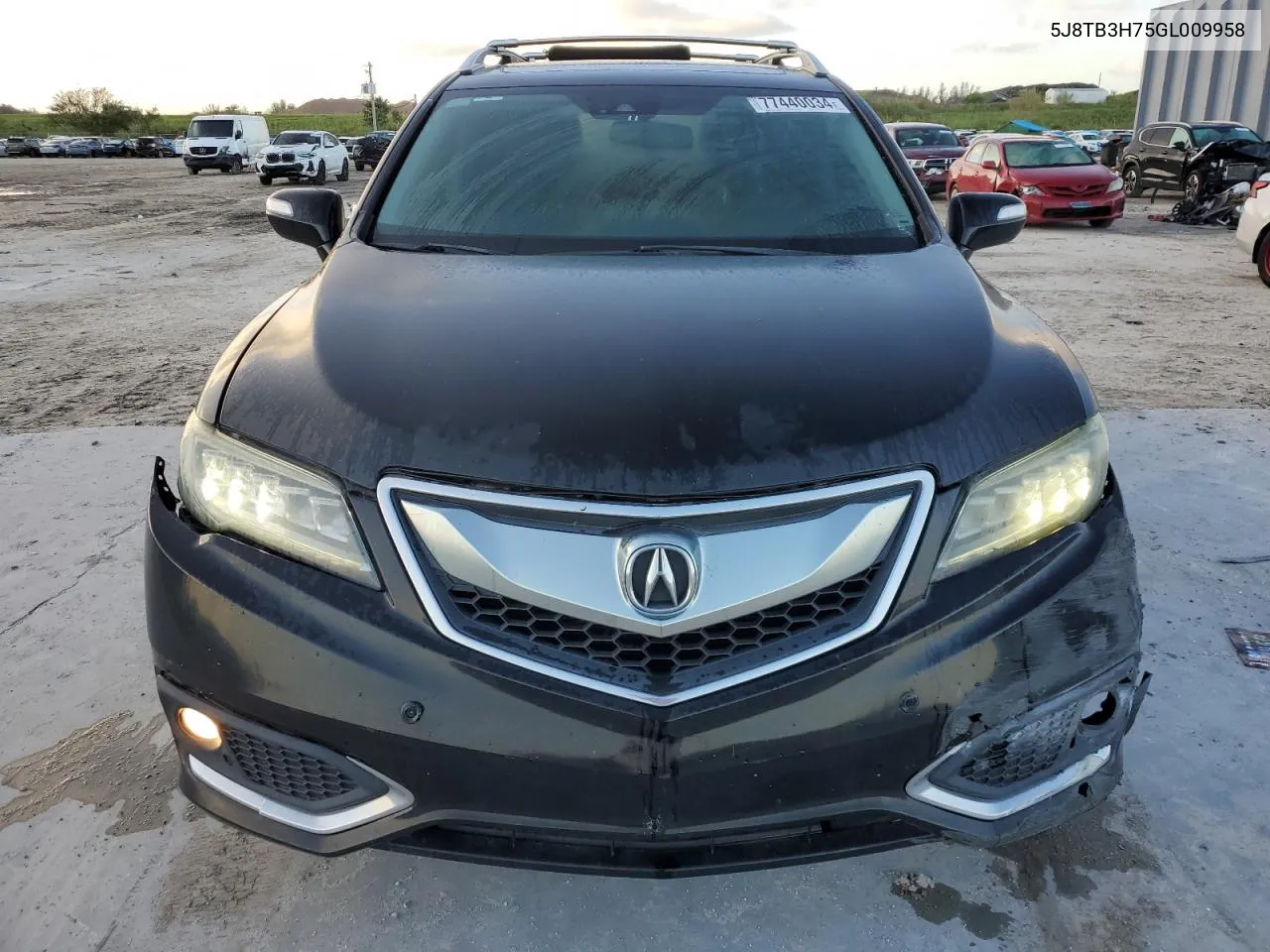 2016 Acura Rdx Advance VIN: 5J8TB3H75GL009958 Lot: 77440034