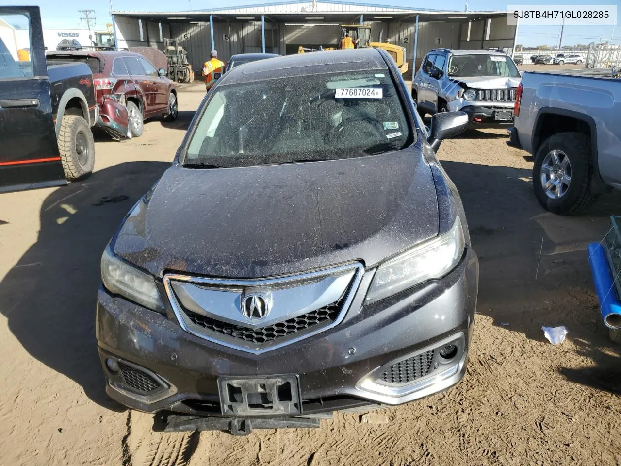 2016 Acura Rdx Advance VIN: 5J8TB4H71GL028285 Lot: 77687024