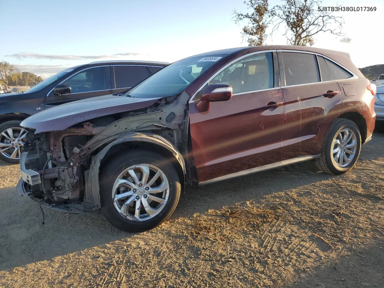 2016 Acura Rdx VIN: 5J8TB3H38GL017369 Lot: 78405534