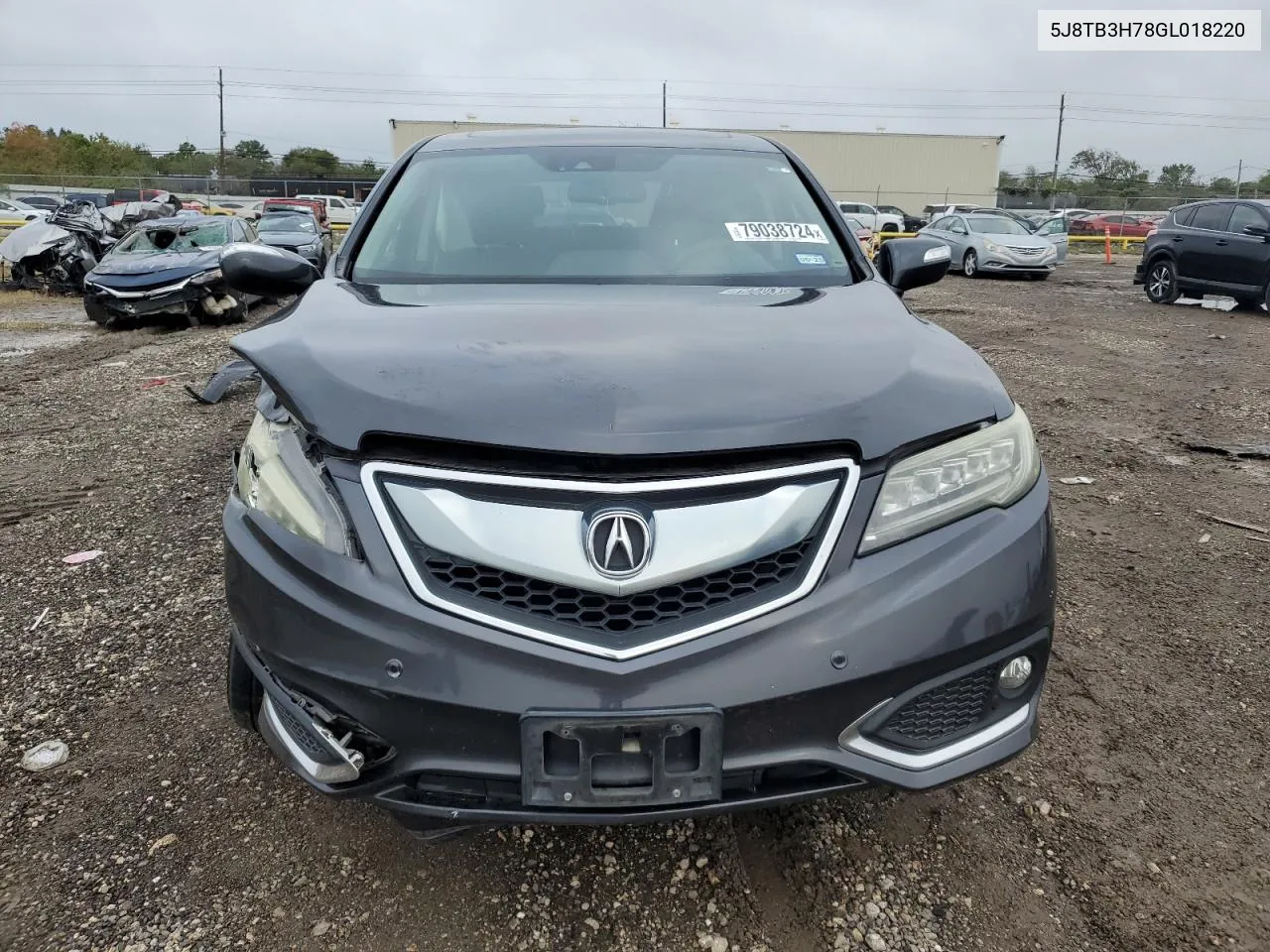 2016 Acura Rdx Advance VIN: 5J8TB3H78GL018220 Lot: 79038724