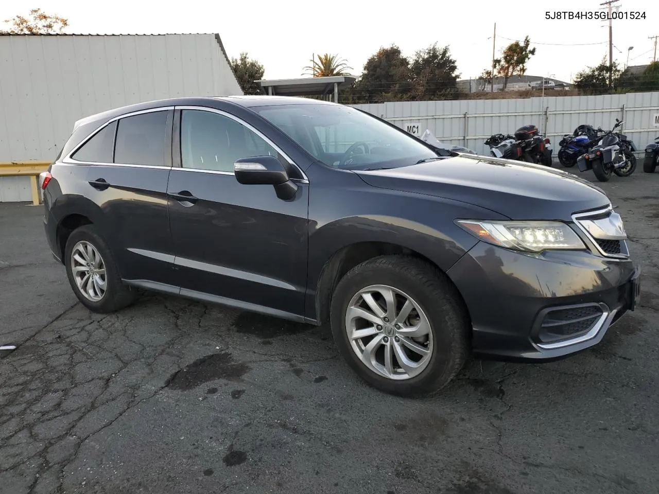 2016 Acura Rdx VIN: 5J8TB4H35GL001524 Lot: 79115384