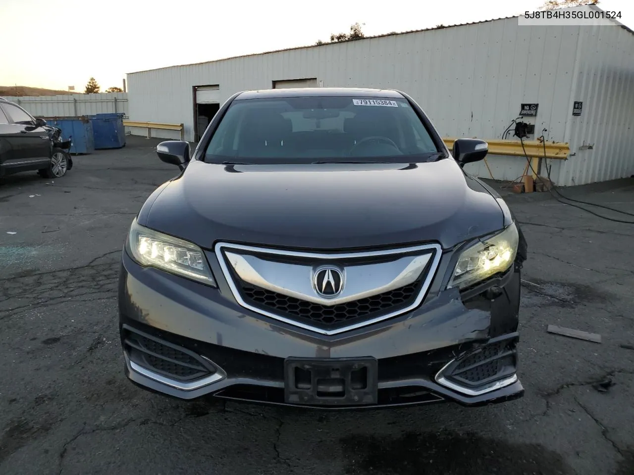 2016 Acura Rdx VIN: 5J8TB4H35GL001524 Lot: 79115384