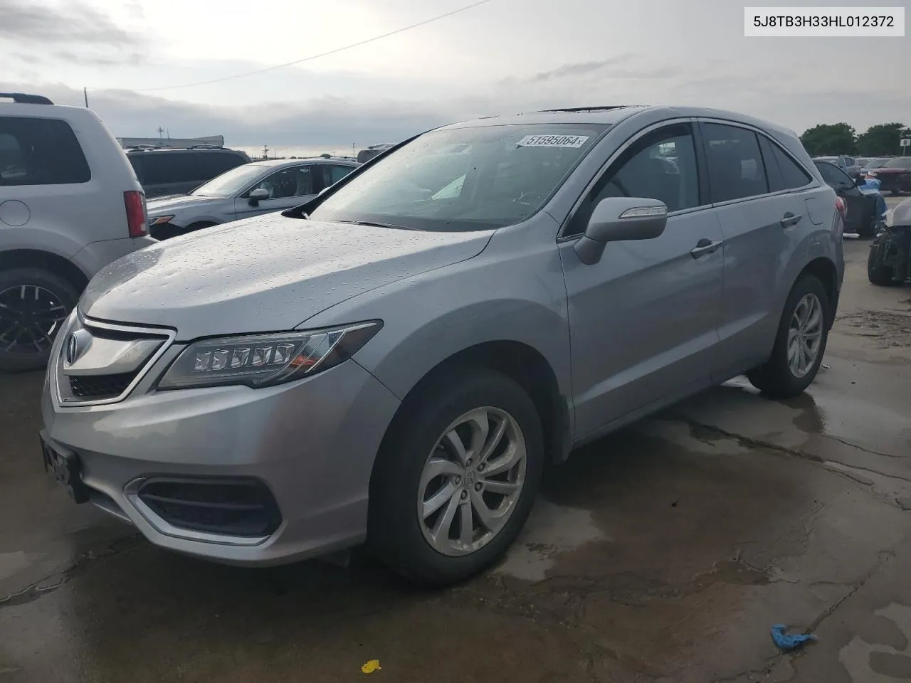 2017 Acura Rdx VIN: 5J8TB3H33HL012372 Lot: 51595064