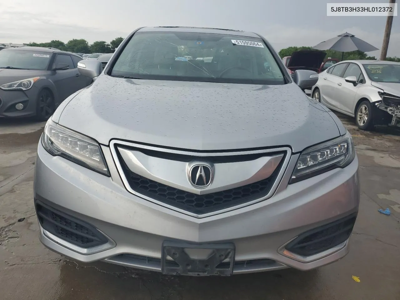 2017 Acura Rdx VIN: 5J8TB3H33HL012372 Lot: 51595064