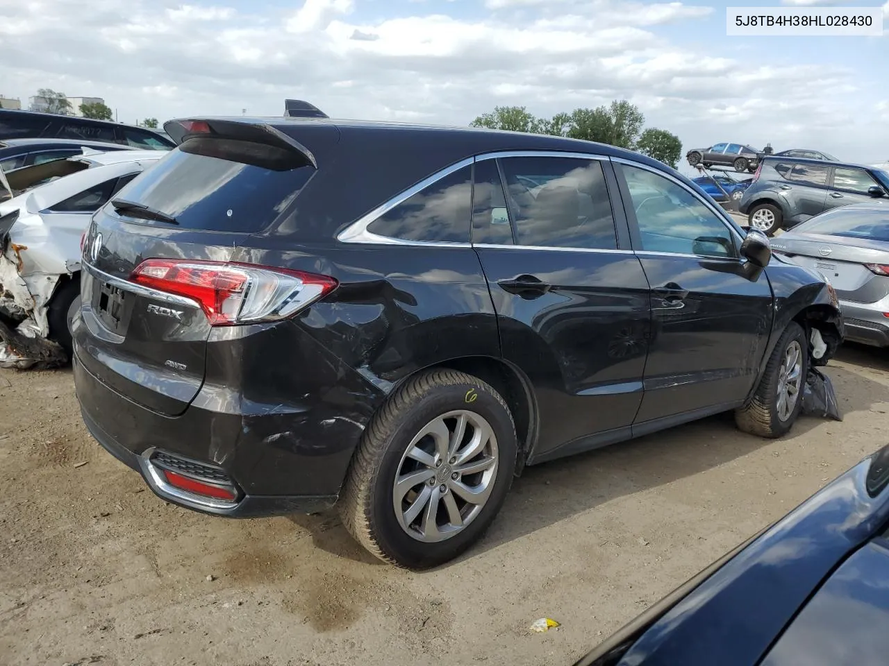 2017 Acura Rdx VIN: 5J8TB4H38HL028430 Lot: 58111444