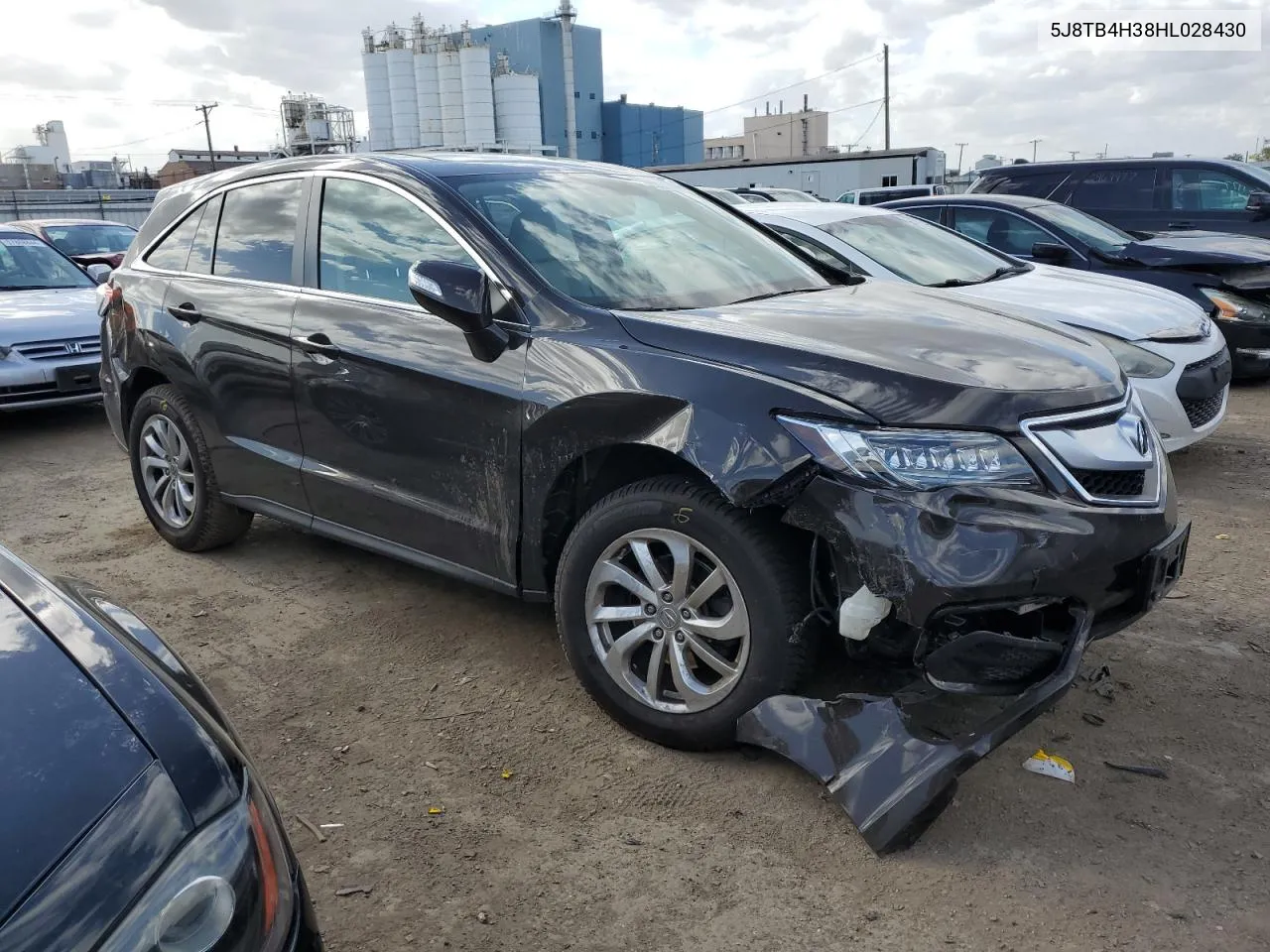 2017 Acura Rdx VIN: 5J8TB4H38HL028430 Lot: 58111444