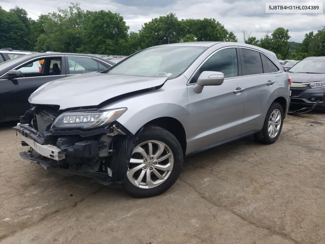 2017 Acura Rdx VIN: 5J8TB4H31HL034389 Lot: 58715004