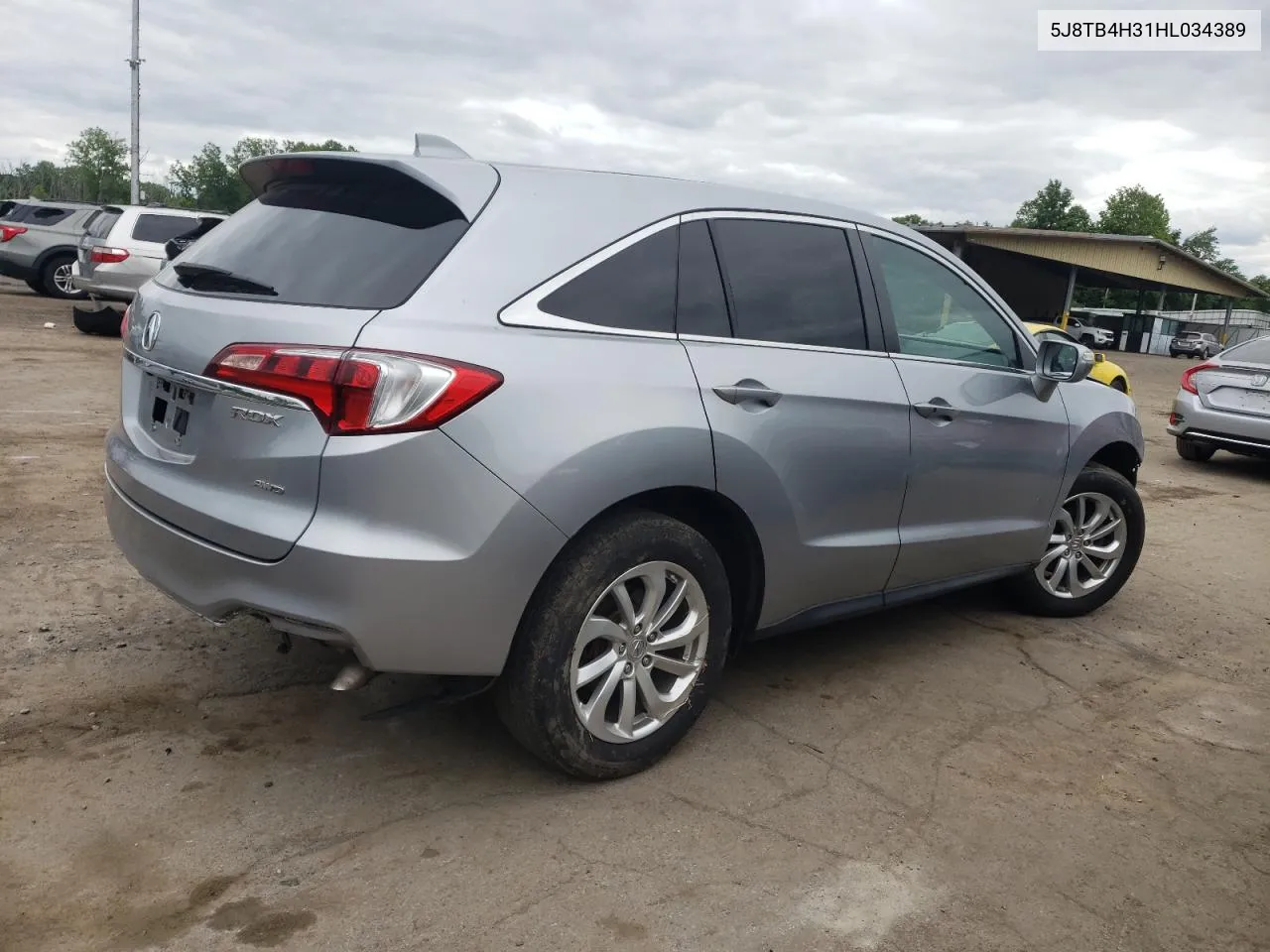 2017 Acura Rdx VIN: 5J8TB4H31HL034389 Lot: 58715004