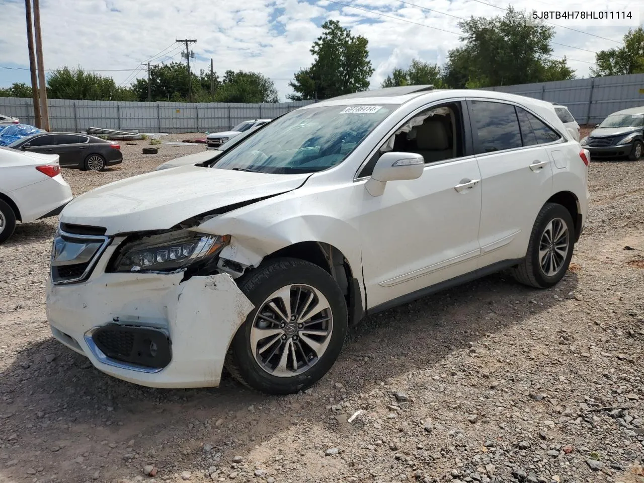 2017 Acura Rdx Advance VIN: 5J8TB4H78HL011114 Lot: 69146414