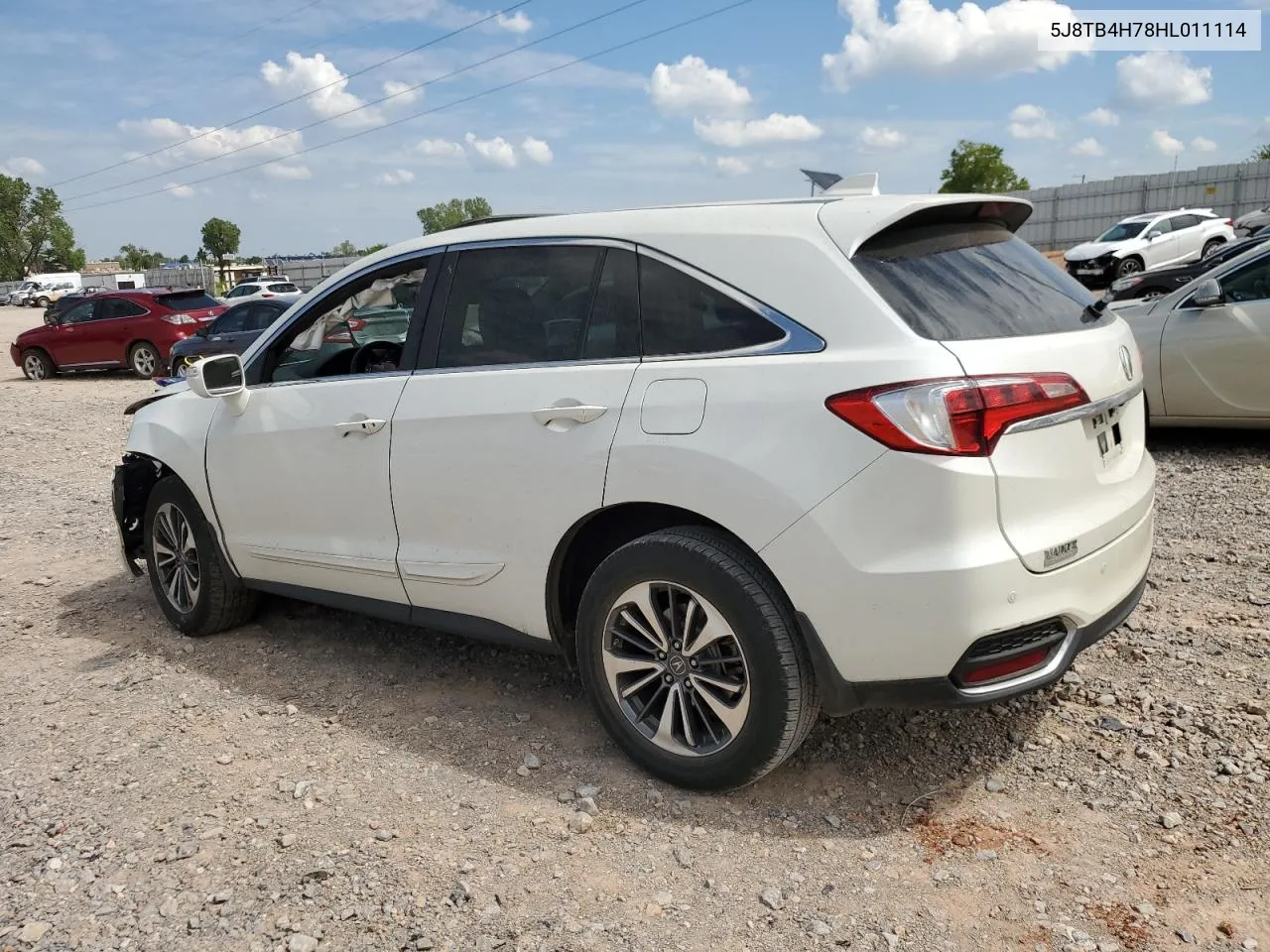 5J8TB4H78HL011114 2017 Acura Rdx Advance