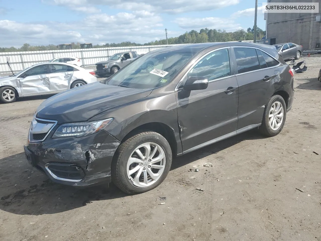 2017 Acura Rdx VIN: 5J8TB3H36HL022233 Lot: 70566744