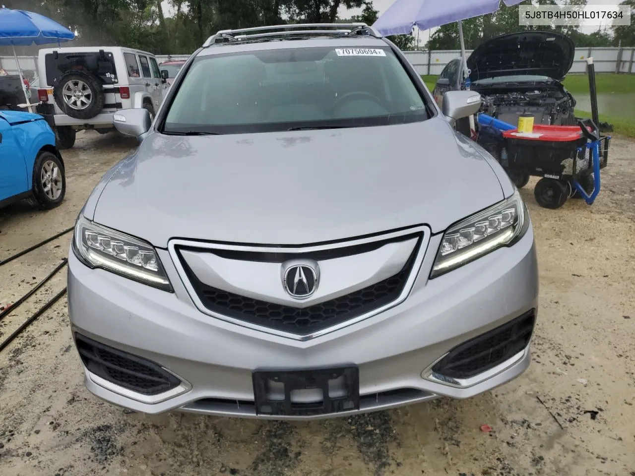 2017 Acura Rdx Technology VIN: 5J8TB4H50HL017634 Lot: 70750694