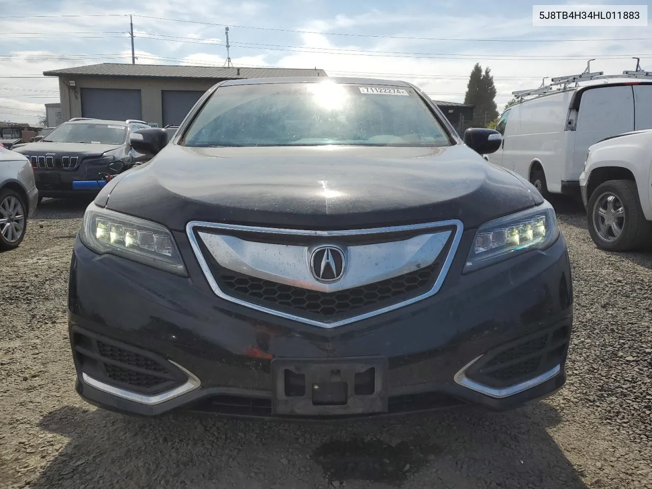 2017 Acura Rdx VIN: 5J8TB4H34HL011883 Lot: 71122274