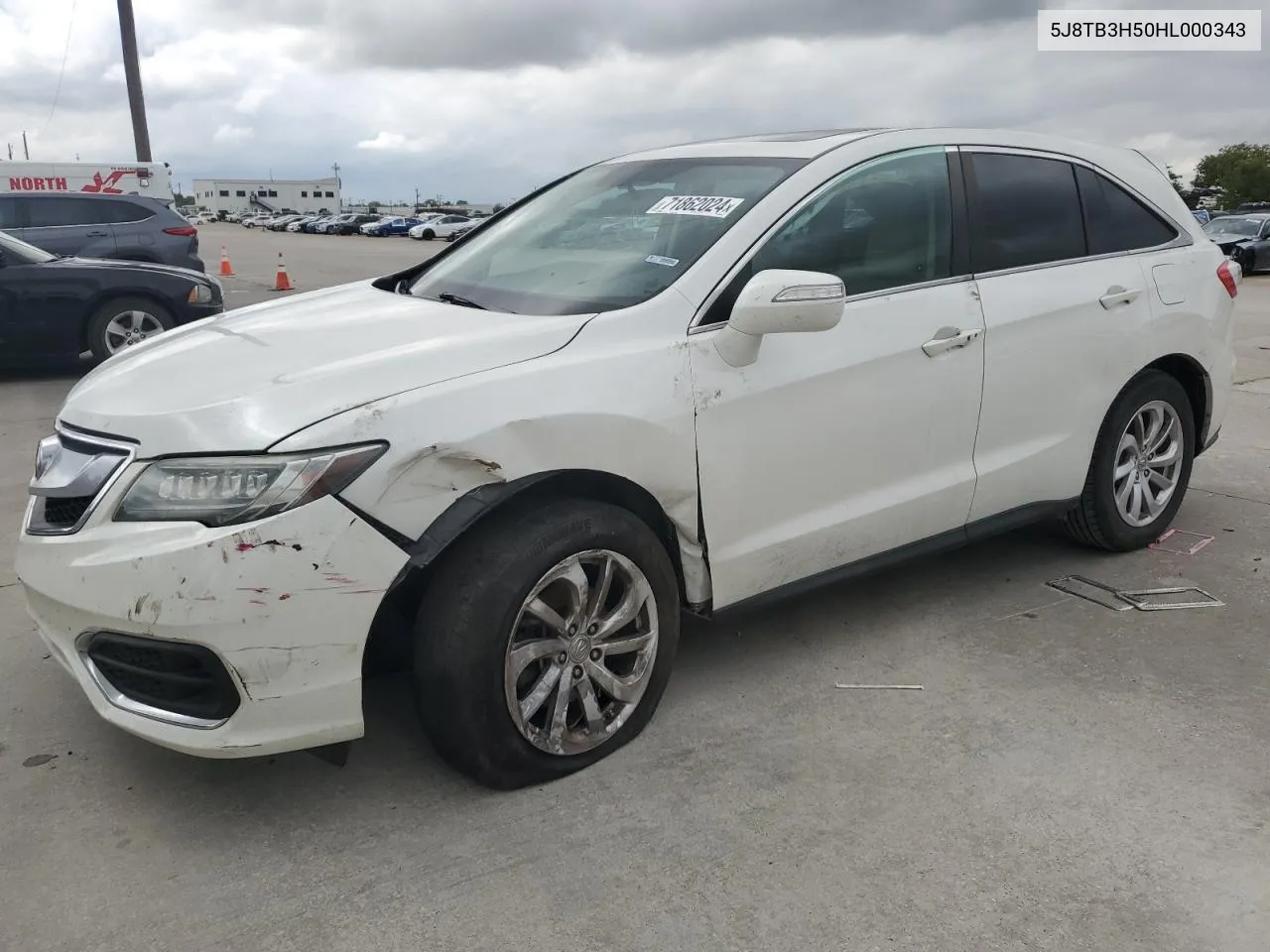 2017 Acura Rdx Technology VIN: 5J8TB3H50HL000343 Lot: 71862024